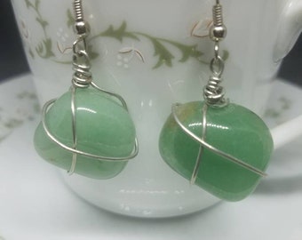 Jade Stone Earrings