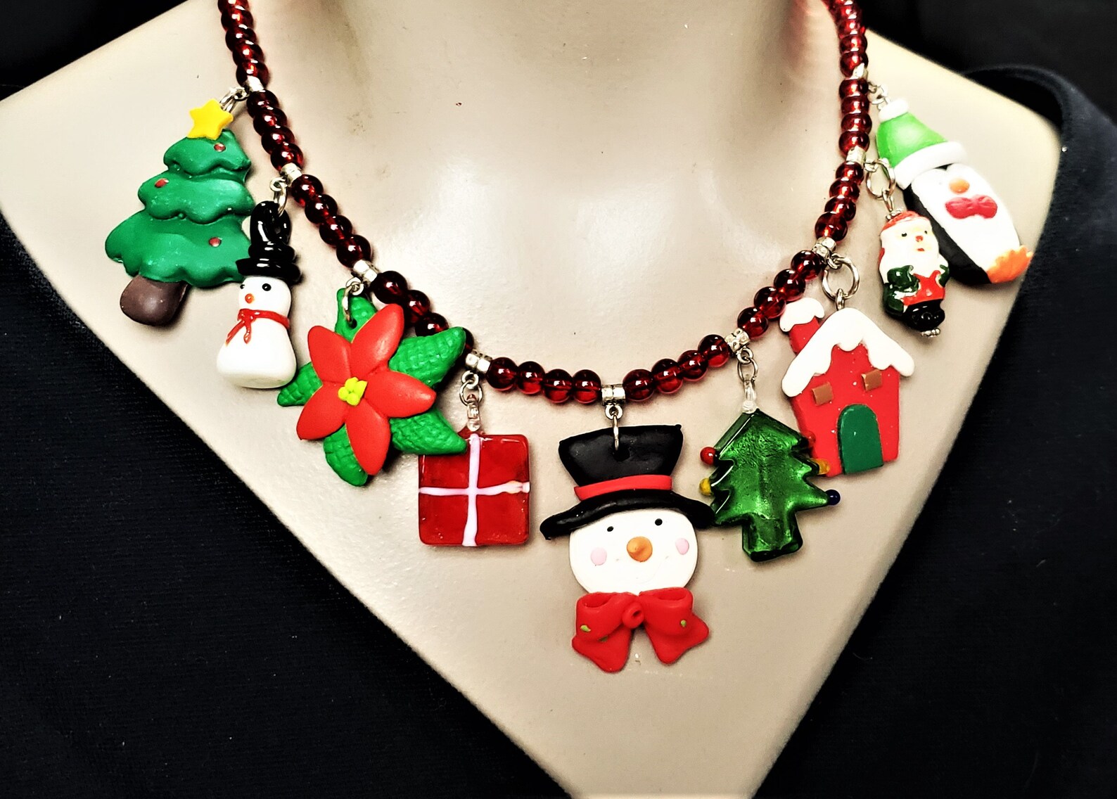 Christmas charm necklace Clearance