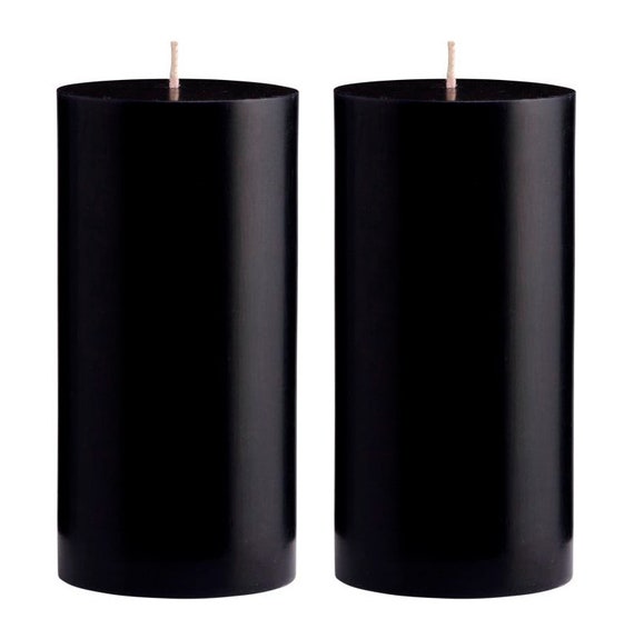 Black Scented Pillar Candles Set Of 2 Black 3x6 Inch 100 Hours Etsy black-scented-pillar-candles-set-of-2-black-3x6-inch-100-hours-etsy