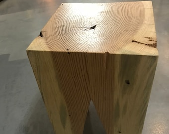 Strong Handicraft Modern Solid Natural Pinewood stool (Solid Wood)