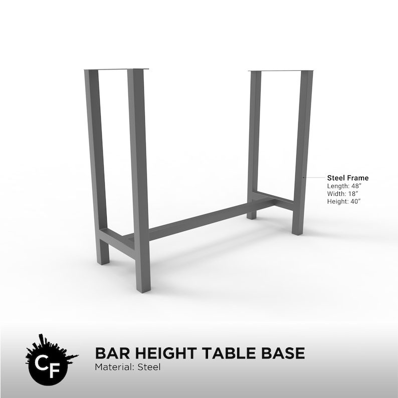 Bar Height Table Base Etsy