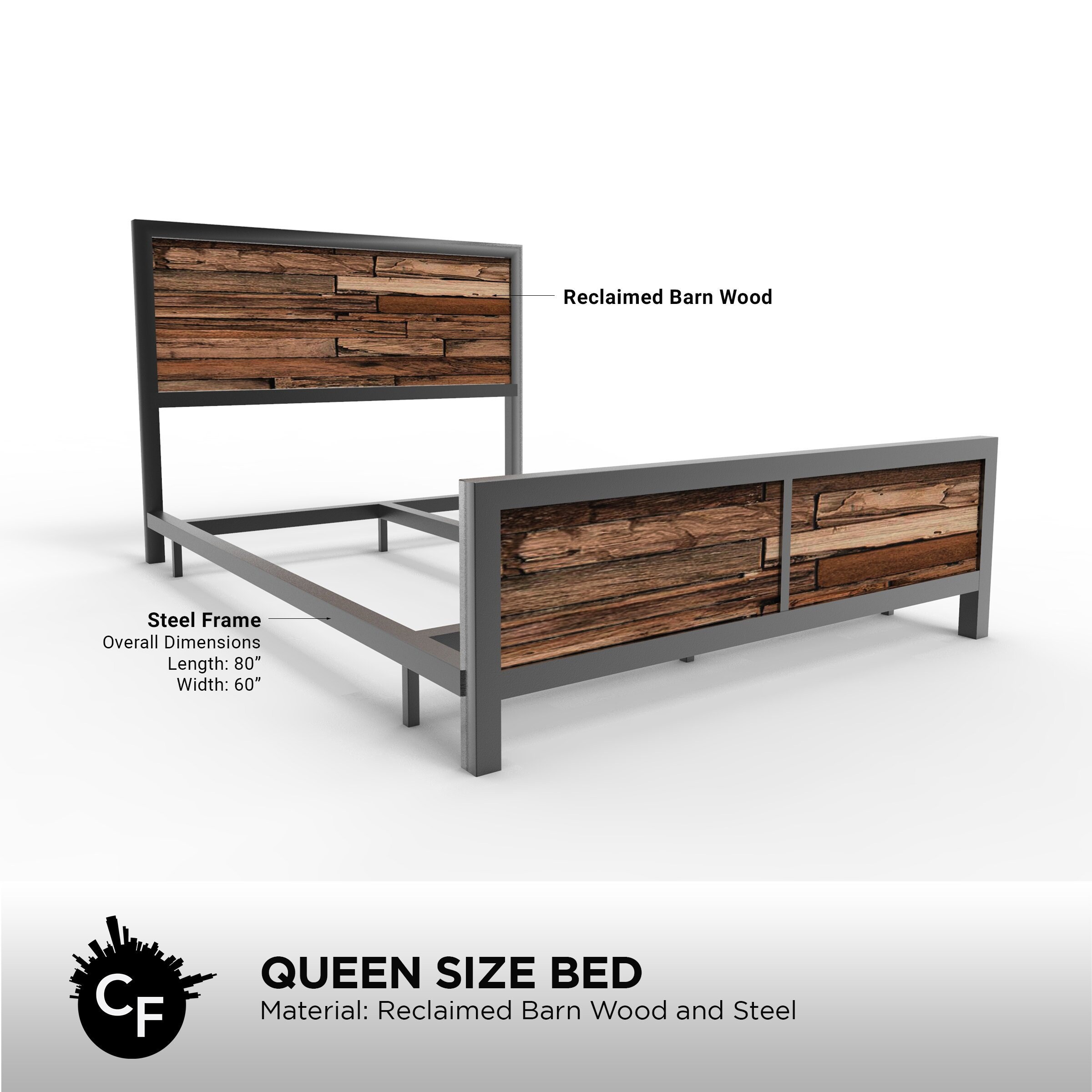 Metal Frame Bed - Etsy