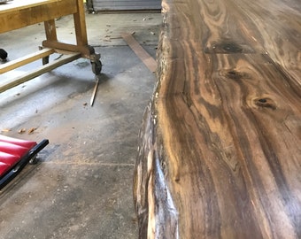 Beautiful Handcraft Live Edge Walnut Table For Your Office Or Home