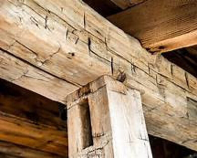 10 X 9 Rough Reclaimed Barn Wood Beams Made From Etsy