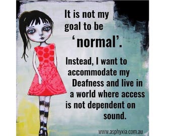 It is not my goal to be normal - Art print