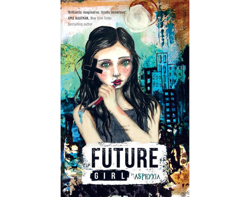 Future Girl illustrated art journal YA novel for age 12 to adult, Deaf Auslan content. image 1
