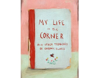 My Life in the Corner - digitally created oil painting artwork on canvas