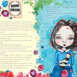 Future Girl illustrated art journal YA novel for age 12 to adult, Deaf Auslan content. image 4