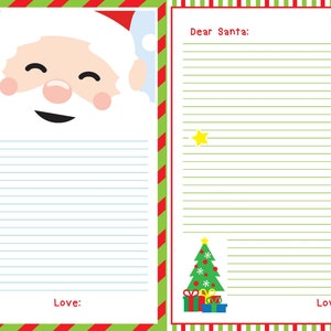Letter to Santa, Printable Santa Letter, Santa&#39;s Letter, Instant Download