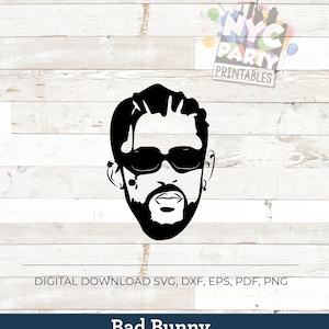 Bad Bunny, Bad Bunny svg, Diles, Bad Bunny silhouette, Reggaeton svg, Reggaeton rapper Cricut, svg, png, jpg, eps, dxf