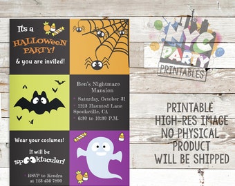 Spooky Halloween Party Invitation (Printable Invitation)