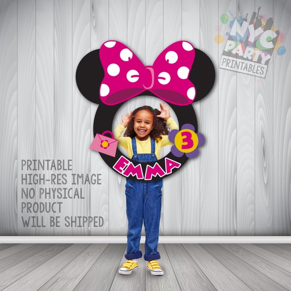Minnie Mouse Photo Booth Frame, Minnie Mouse Party, Mickey Mouse Photo Booth-Printable Minnie Mouse Photo Booth Frame, Minnie Mouse Frame Il_570xn