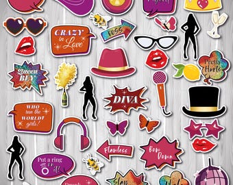 Beyonce Renaissance Photo Booth Props, Printable Party Decorations (PDF)