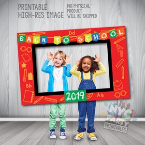 2024 Back to School Photo Booth, 2024 School Year Welcome Back to School Photo Booth Frame,School Party, INSTANT DOWNLOAD, 2024