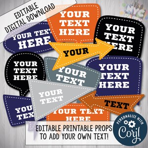 Sports Editable Props, Sports photo booth props, CORJL, Custom Photo Booth, Kid friendly, Basketball Party, Basketball Birthday, Kids Sports