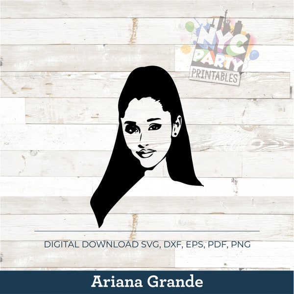 Ariana Grande, Ariana Grande svg, Sweetener singer, Ariana Grande silhouette, Positions singer, Pop Star Cricut, svg, png, jpg, eps, dxf