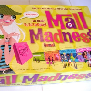 MALL MADNESS Talking Electronic Game Milton Bradley #04047 (1990s)  Vintage Game