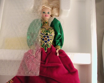 porcelain holiday barbie