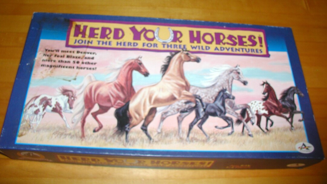 Herd Your Horses Game Complete vintage Game - Etsy