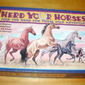 Herd Your Horses Game Complete vintage Game - Etsy