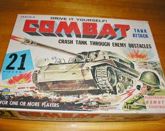 1950's Combat Tank Attack Game - Complete -vintage Game
