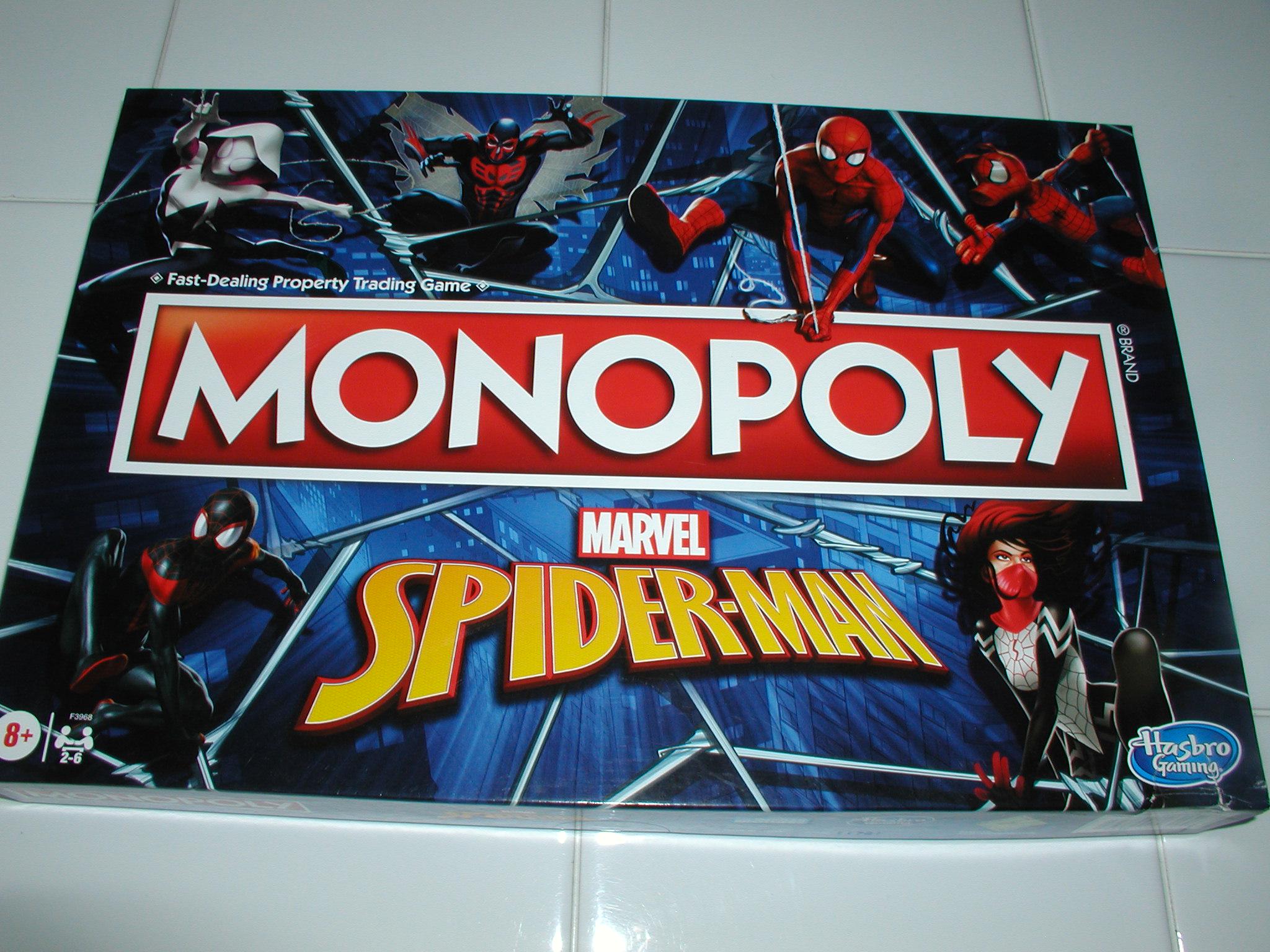 Monopoly SPIDER-MAN Edition Board Game - Complete, Never Played