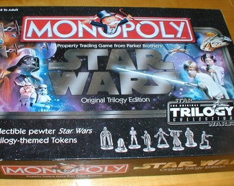 STAR WARS Monopoly - Original Tripoly Edition - Complete & Never Played - Vintage Game