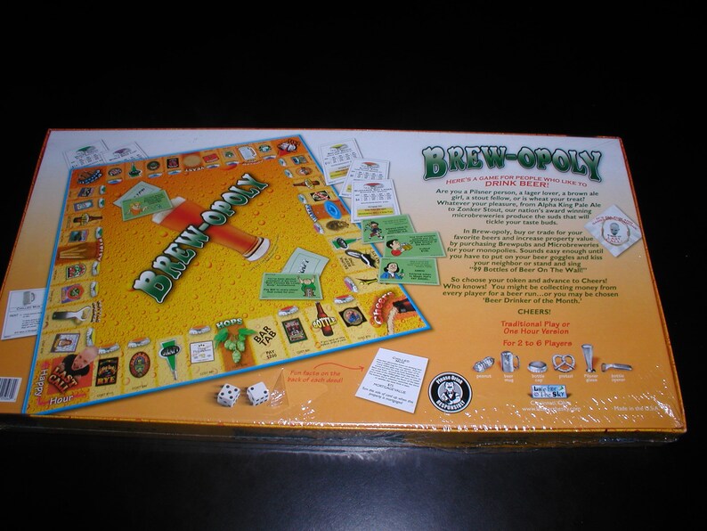 BREWOPOLY Beer Drinkers Monopoly Game Factory Sealed Etsy