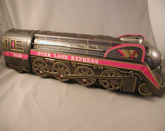 Vintage 1950&#39;s Jap tin OVERLAND EXPRESS 3140 - BO  - Great Litho! To Restore or Parts