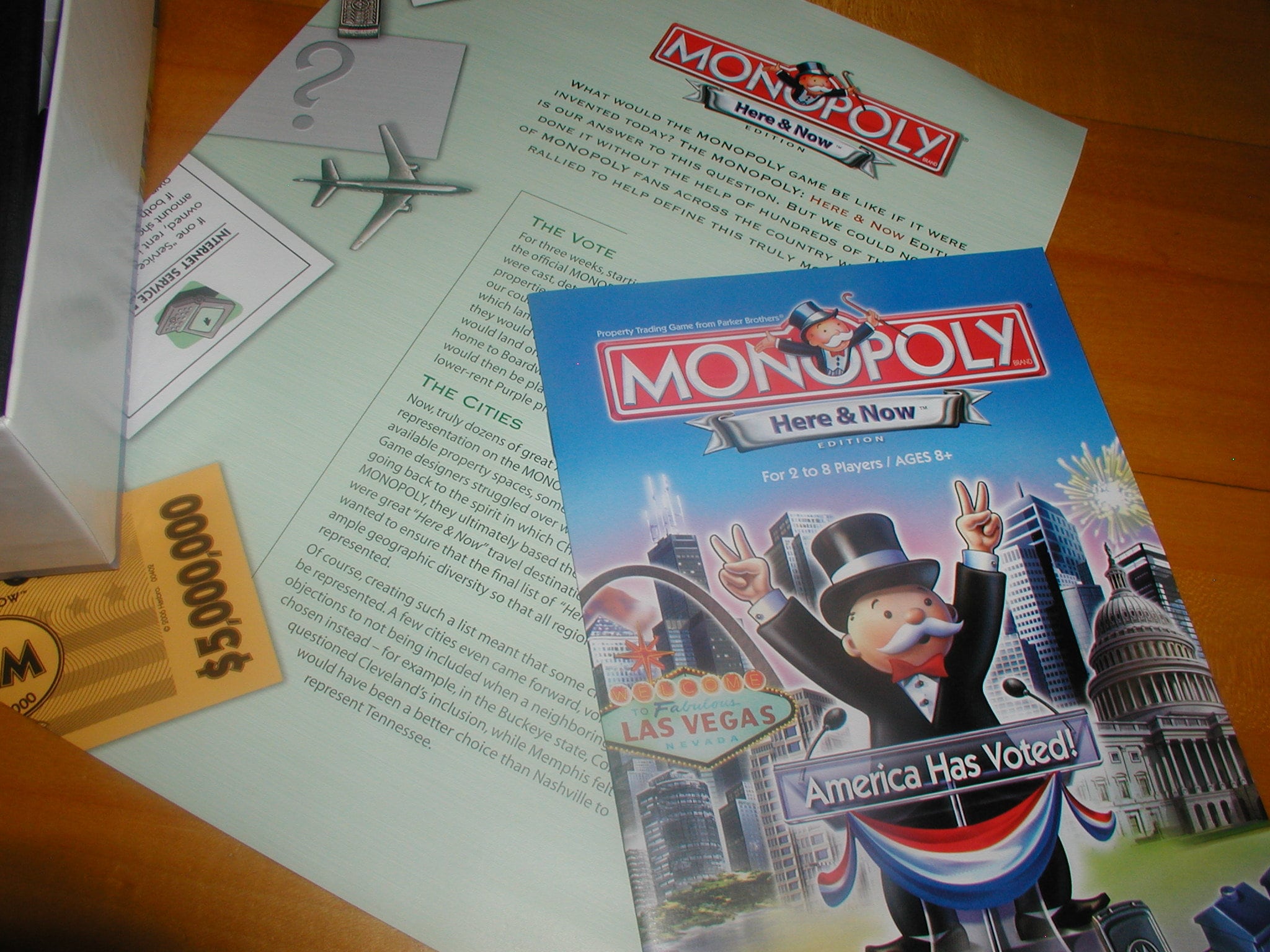 Monopoly HERE & NOW Edition Monopoly Game - 99% Complete - Vintage