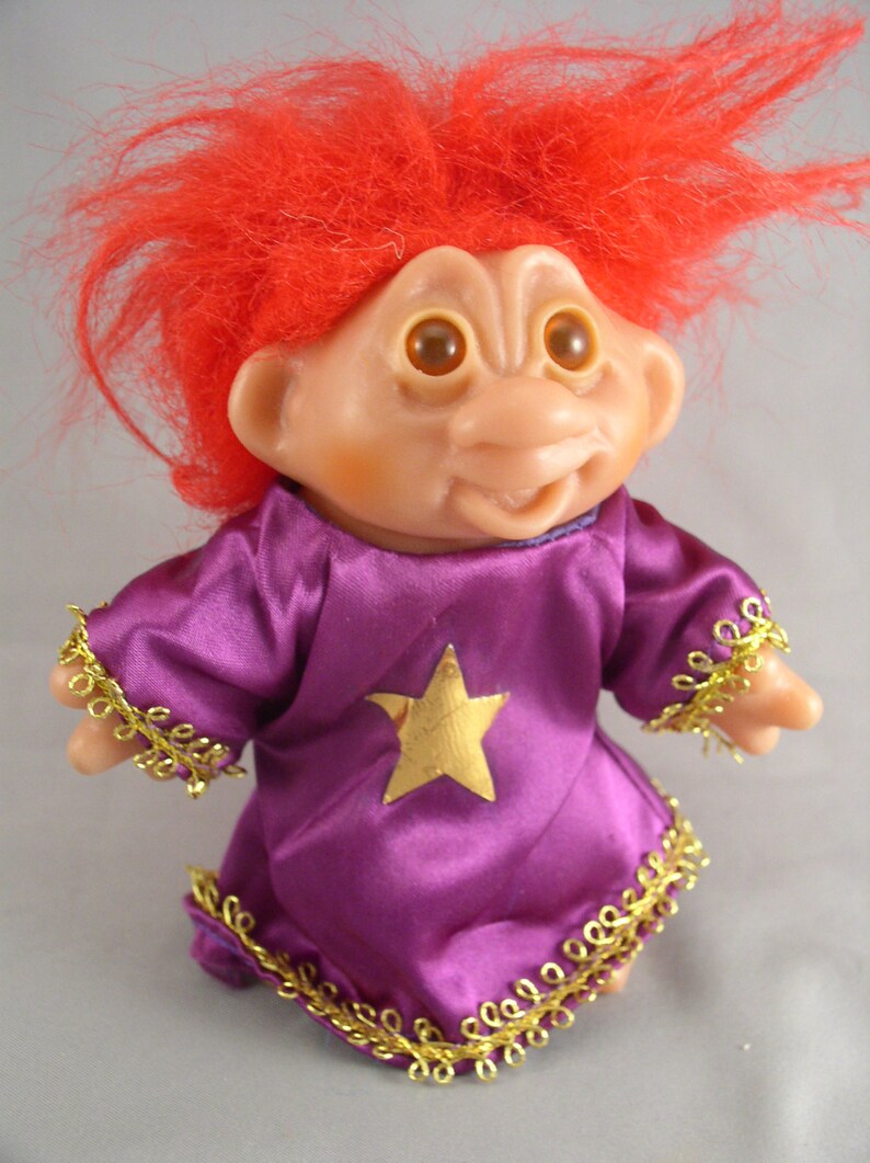 1986 WIZARD TROLL by DAM with Red Hair 1986 5 vintage Etsy