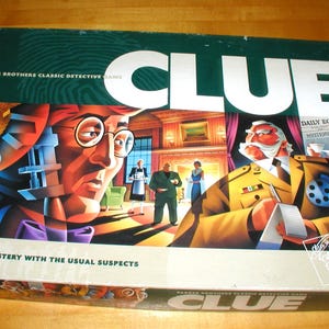 Vintage CLUE Classic Detective Game by Parker Bros Complete with all pieces and tokens - Vintage Game