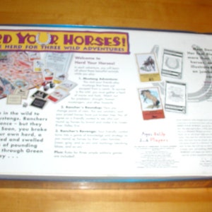 Herd Your Horses Game Complete vintage Game - Etsy