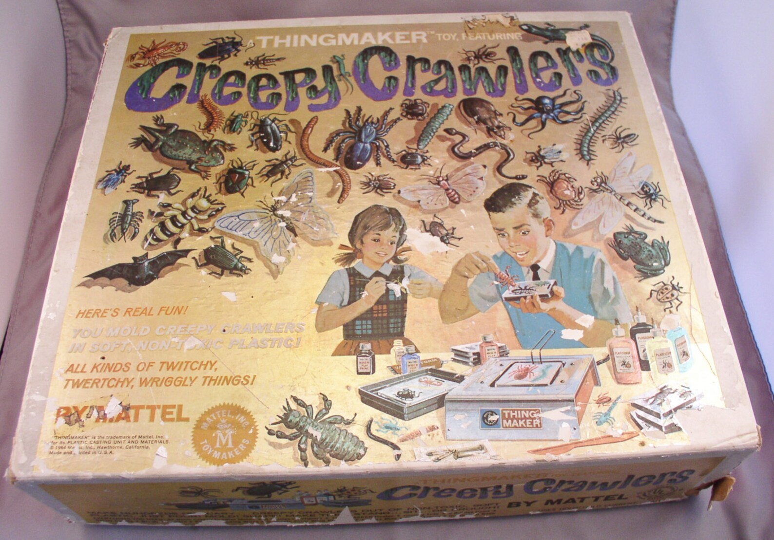 1964 CREEPY CRAWLERS Thingmaker Set by Mattel in Original Box Etsy
