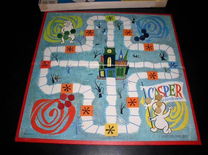 Casper the Friendly Ghost Board Game Milton Bradley 1959 Etsy