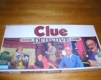 Vintage CLUE Classic Detective Game by Parker Bros Complete with all pieces and tokens - Vintage Game