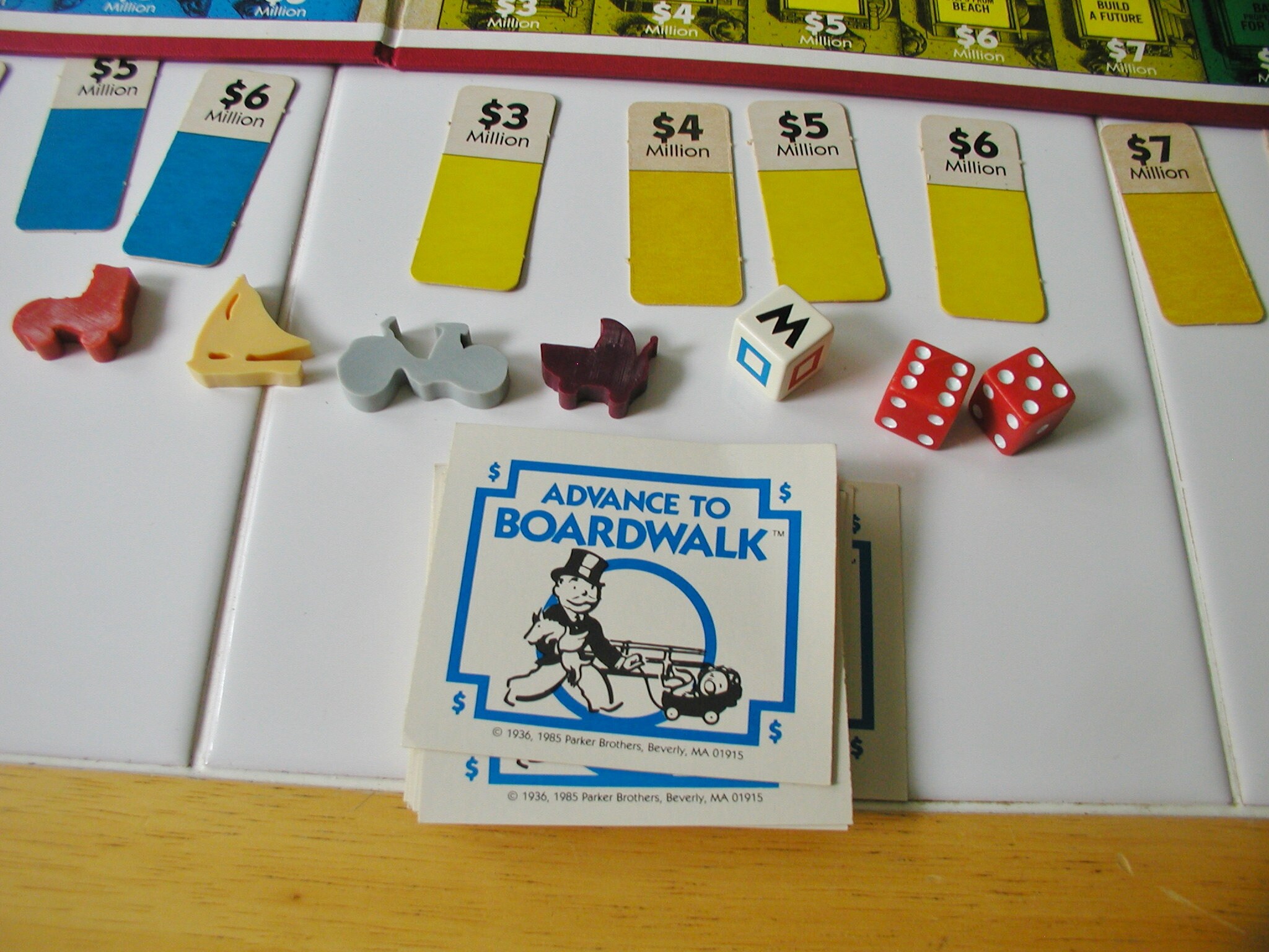 1985 Advance to Boardwalk Game - Monopoly Spin-off - Complete
