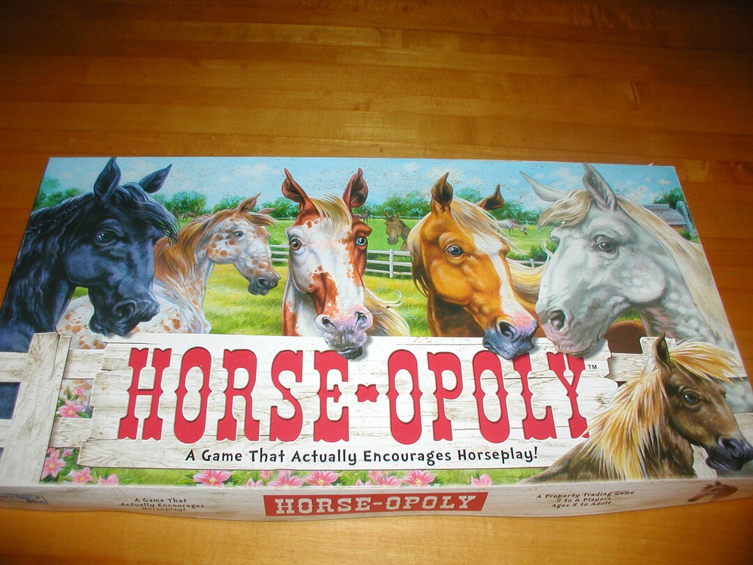 HORSEOPOLY Monopoly Game Complete Vintage Game Etsy