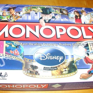 DISNEY Edition Monopoly Game - Vintage Game - complete including the Golden Tinkerbell