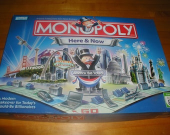 Monopoly HERE & NOW Edition Monopoly Game - 99% Complete - Vintage Game