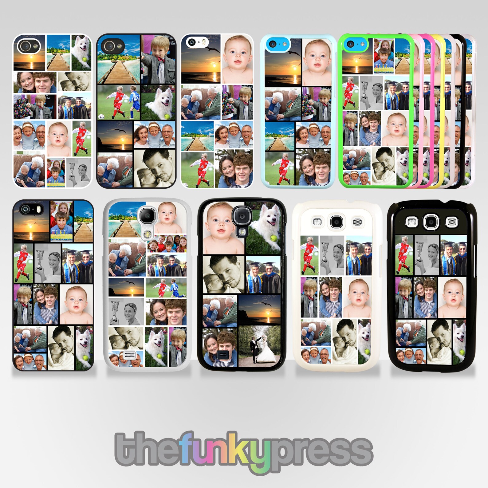 Personalised Photo Collage Phone Case For Apple iPhone and Etsy
