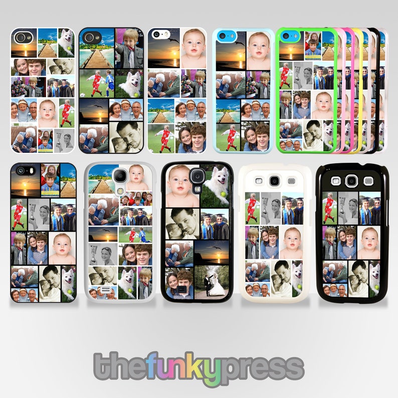 Gepersonaliseerde Foto Collage Telefoon Case Voor Apple Iphone Etsy