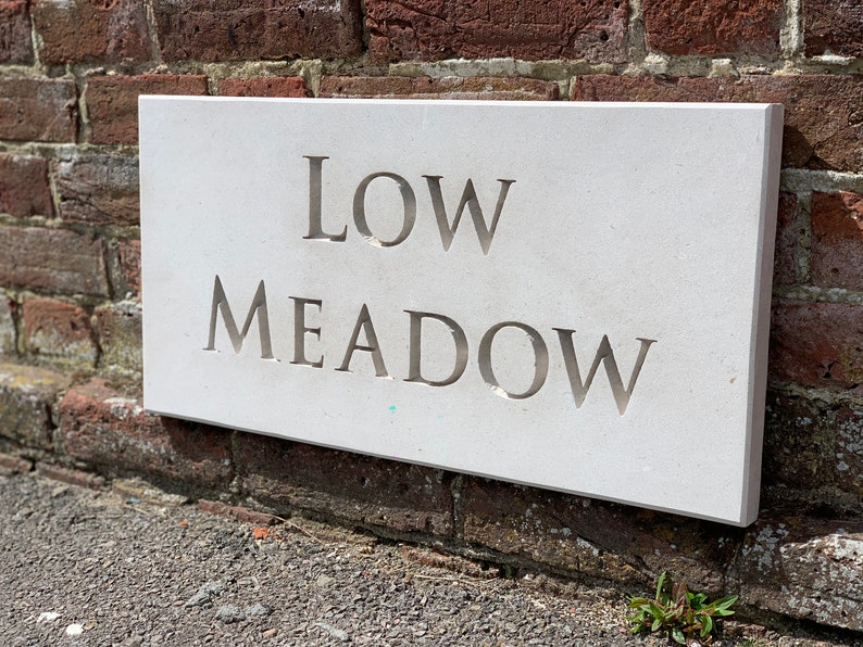 Portland Stone House Sign Etsy UK