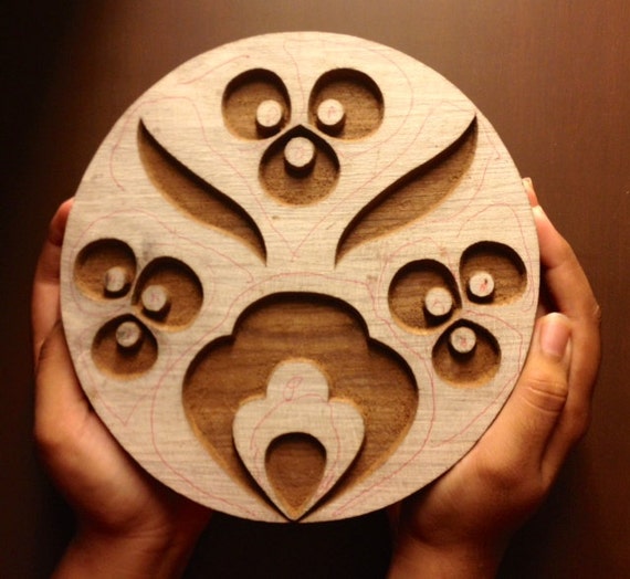 Items similar to Wooden Block Printing Hand Carved Indian Wood Textile