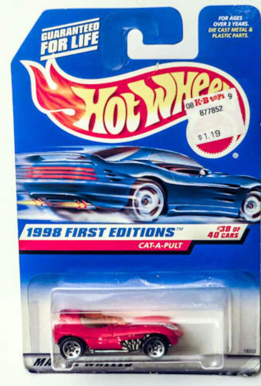 Hot Wheels 1998 First Edition - Cat-a-pult - Mint on Card - Etsy