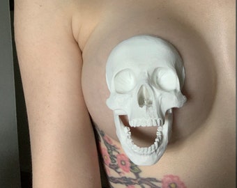 Juego de empanadillas de calavera con mandíbula móvil