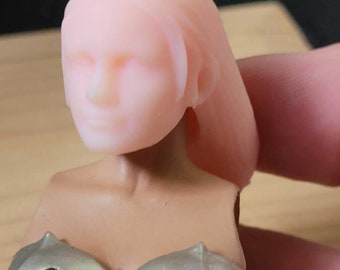 Lexi capelli lunghi 1/12 scala testa da scansione 3d per legioni mitiche