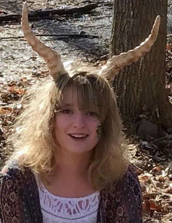 Ibex Horns, Adjustable on Headband - Etsy
