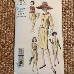 vintage 1950s 60s VOGUE Sewing Pattern 5565 Dress & Jacket *Special*