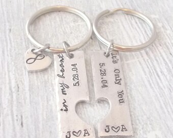 couples keychain etsy